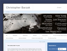 Tablet Screenshot of christopherbarzak.com
